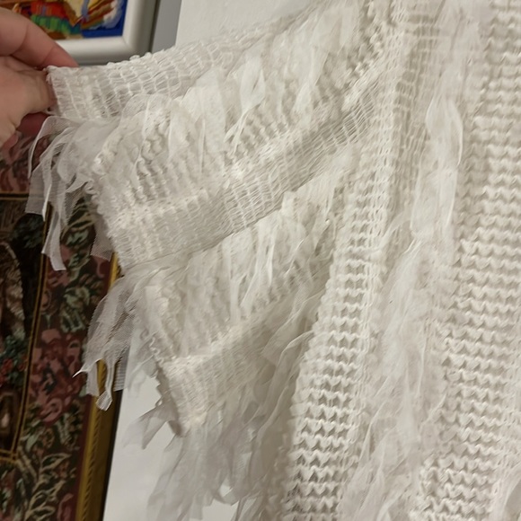 Zara cream color multi pattern top - Picture 9 of 13